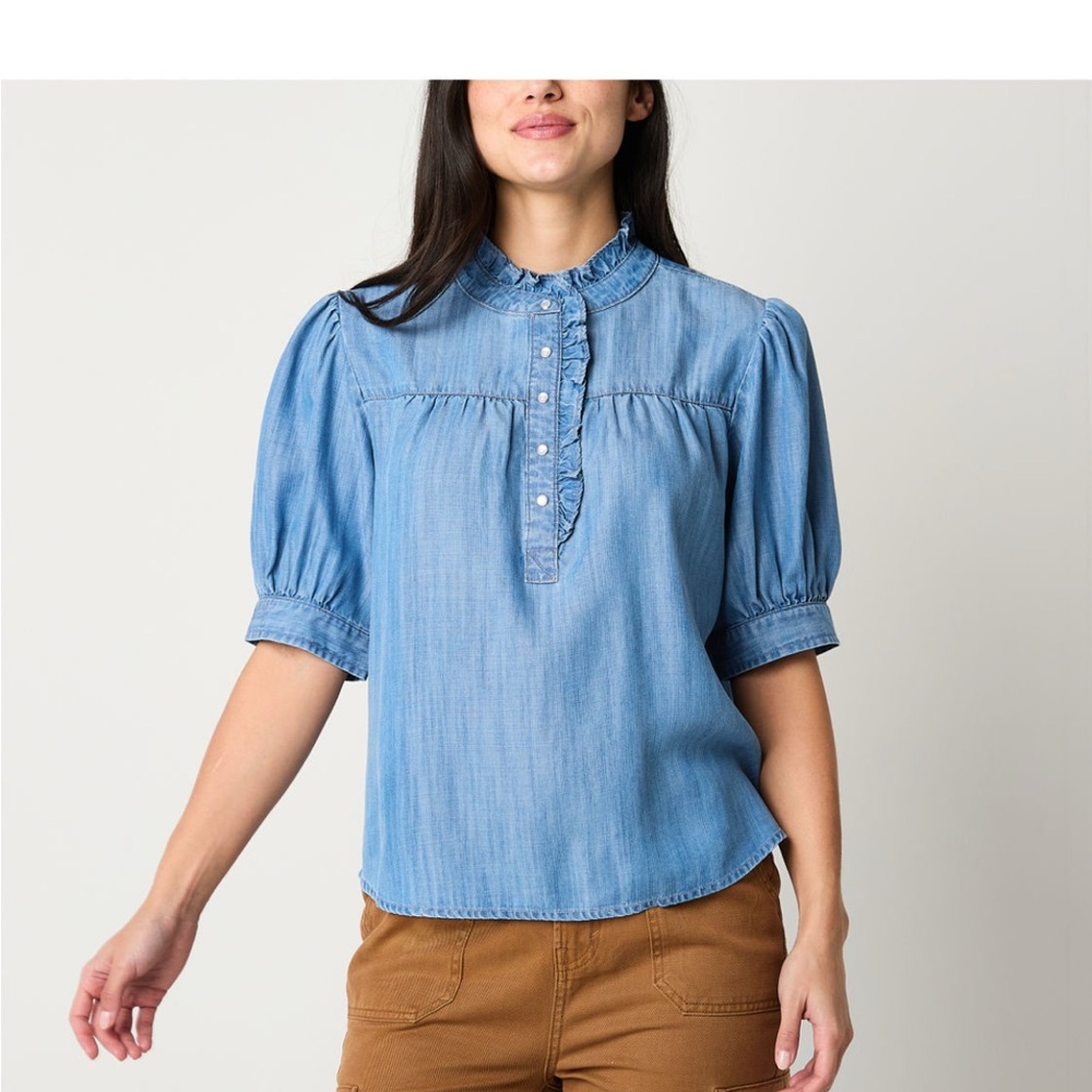 Women's Blue Denim Top